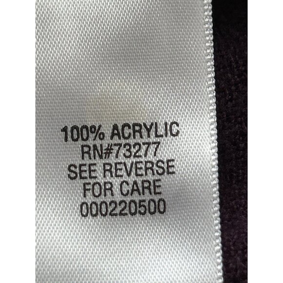 Croft & Barrow Purple Button-Front Acrylic Cardigan Sweater Womens Small - Picture 4 of 7